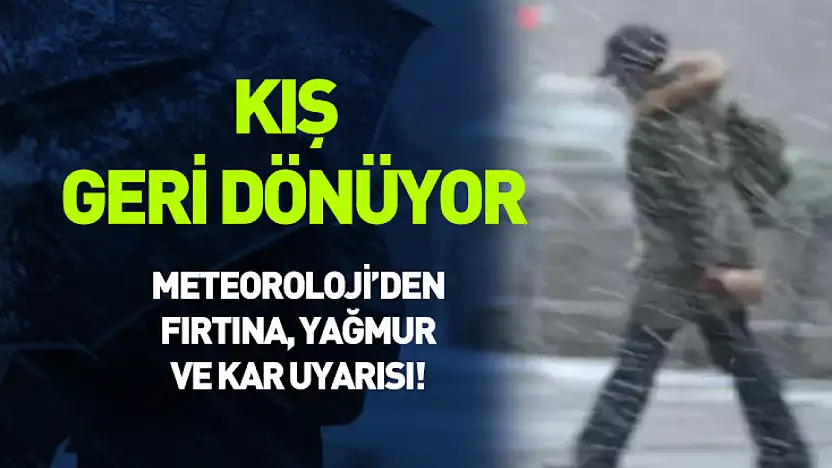 Samsun'a kış geri dönüyor: Fırtına, yağmur ve kar uyarısı!