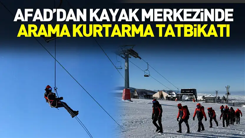 Samsun AFAD'dan kayak merkezinde arama kurtarma tatbikatı