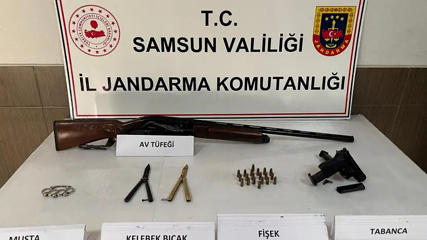Samsun'da silah kaçakçılığı operasyonu