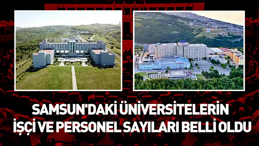 Samsun'daki üniversitelerin personel sayıları belli oldu