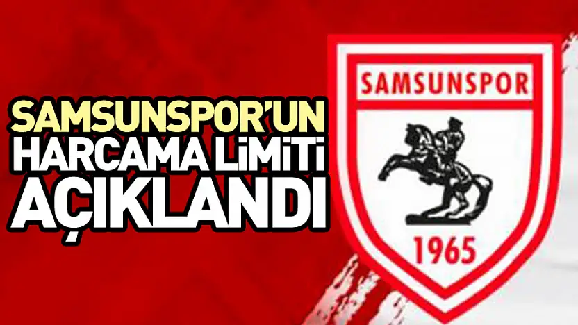 Samsunspor'un Harcama Limiti Açıklandı