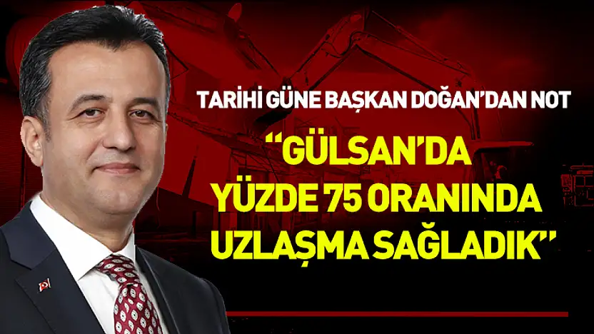 Tarihi güne Başkan Doğan'dan not