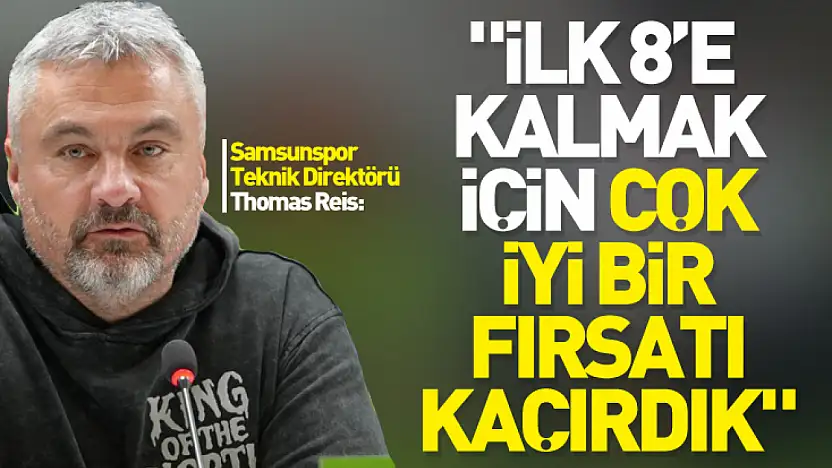 Thomas Reis'ten maç sonrası açıklama: