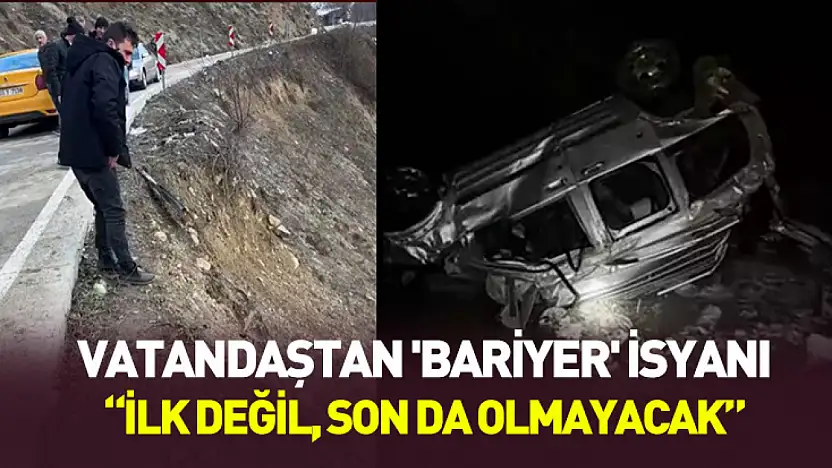 Vatandaştan 'bariyer' isyanı