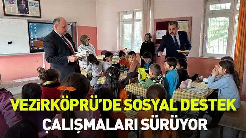 Vezirköprü'de Sosyal Destek Çalışmaları Sürüyor