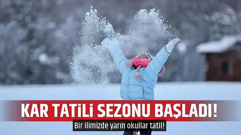 Zonguldak'ta olumsuz hava koşulları nedeniyle okullara 1 gün ara verildi