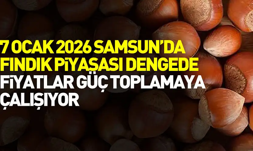 7 Ocak 2026 Samsun'da Fındık Piyasası Dengede: Fiyatlar Güç Toplamaya Çalışıyor