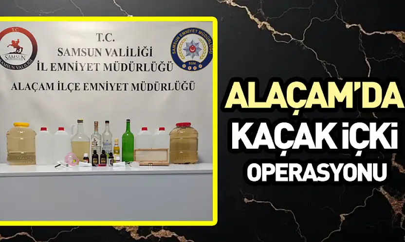 Alaçam'da Kaçak İçki Operasyonu: 1 Gözaltı