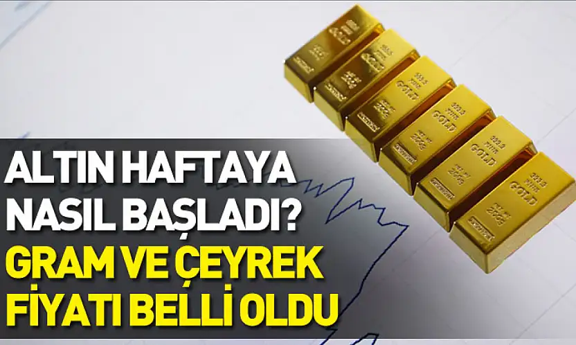 Altın haftaya nasıl başladı? Gram ve çeyrek fiyatı belli oldu