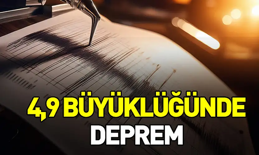 Antalya'da 4,9 büyüklüğünde deprem