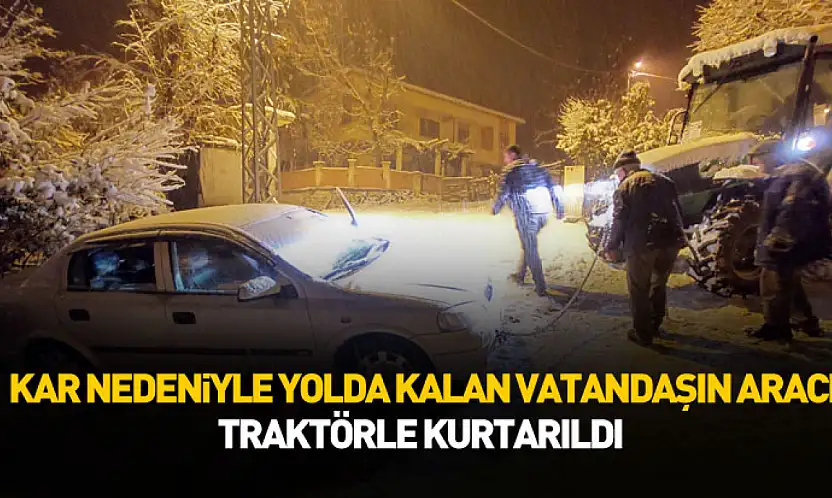 Asarcık'ta Yoğun Kar Ulaşımı Aksattı