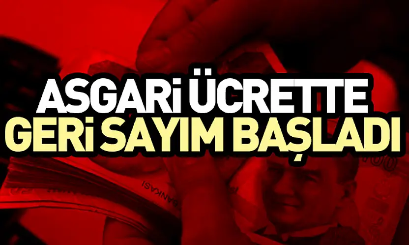 Asgari Ücrette Geri Sayım Başladı
