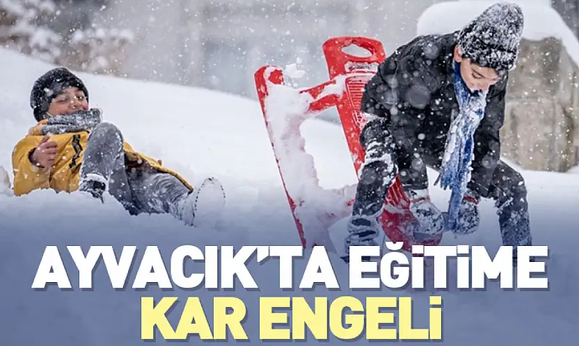 Ayvacık'ta Kar Nedeniyle Bazı Okullarda Eğitime Ara