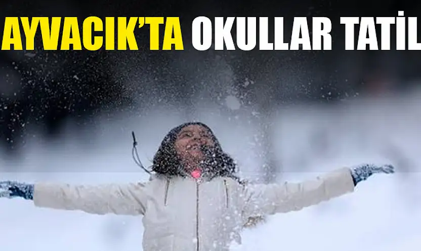 Ayvacık'ta okullar tatil