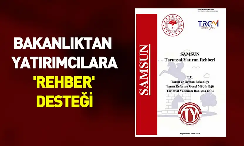 Bakanlıktan yatırımcılara 'rehber' desteği