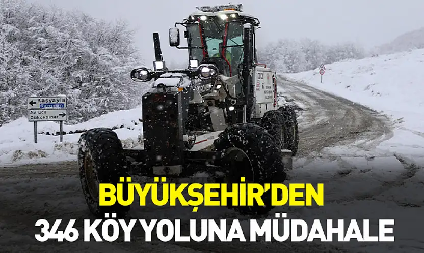 Büyükşehir'den 346 köy yoluna müdahale