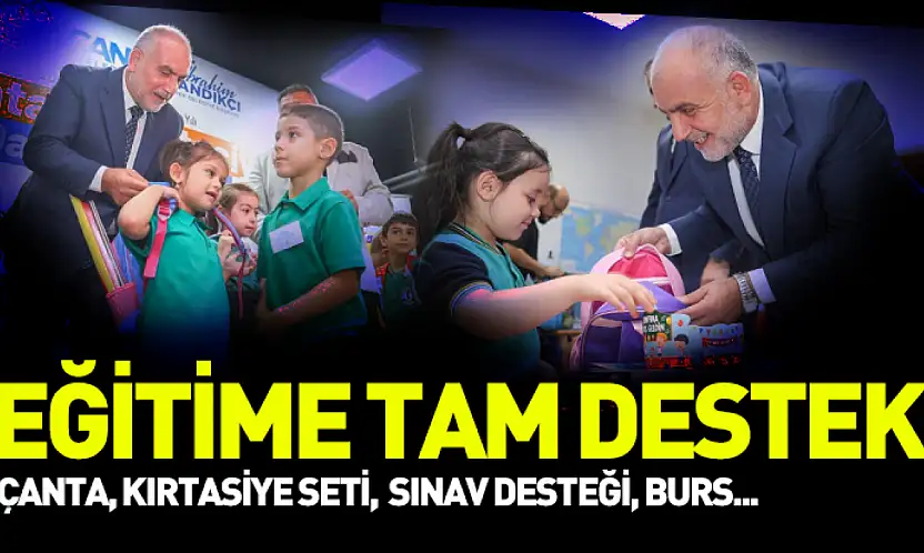 Canik'ten eğitime tam destek: Çanta, kırtasiye seti, burs..
