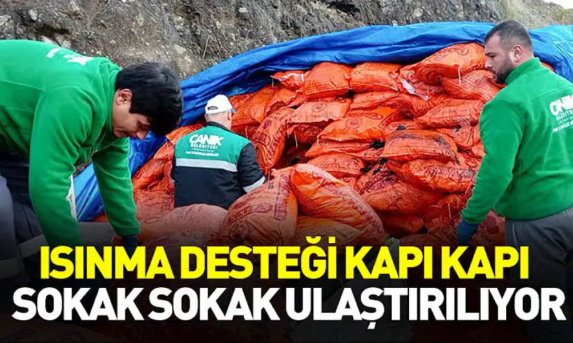 Canik'te ısınma desteği kapı kapı sokak sokak ulaştırılıyor