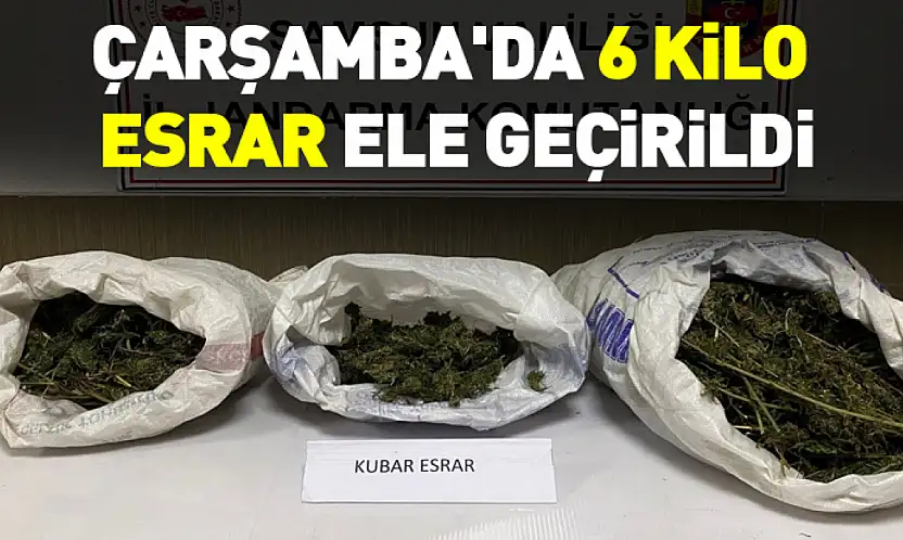 Çarşamba'da 6 Kilo Esrar Ele Geçirildi
