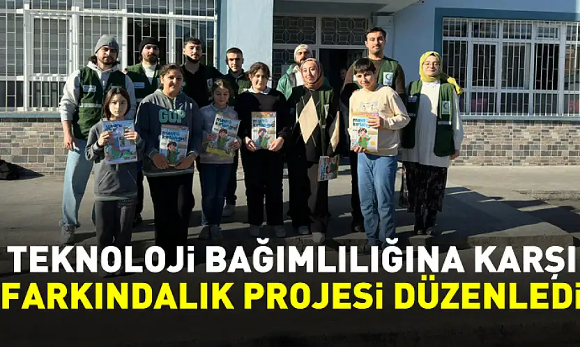Çarşamba'da teknoloji bağımlılığına karşı farkındalık projesi düzenledi