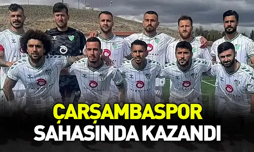Çarşambaspor sahasında kazandı