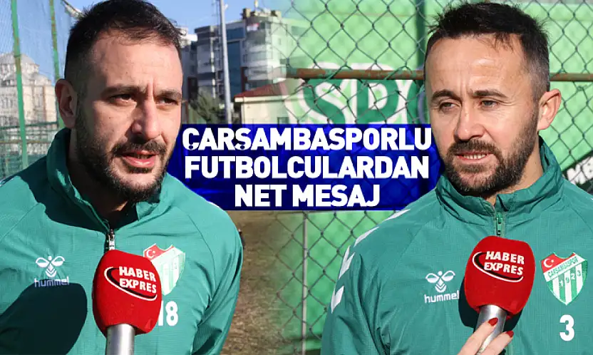 Çarşambasporlu Futbolculardan Net Mesaj