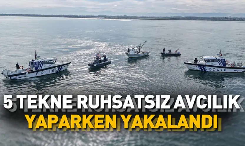 Dronla tespit edilen kaçak midye avcılarına 472 bin lira ceza