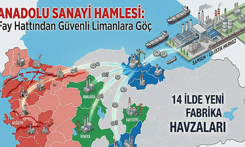 Fay Hattından Kaçış Başladı: Samsun Dahil 14 İl Sanayiyle Ayağa Kalkıyor!