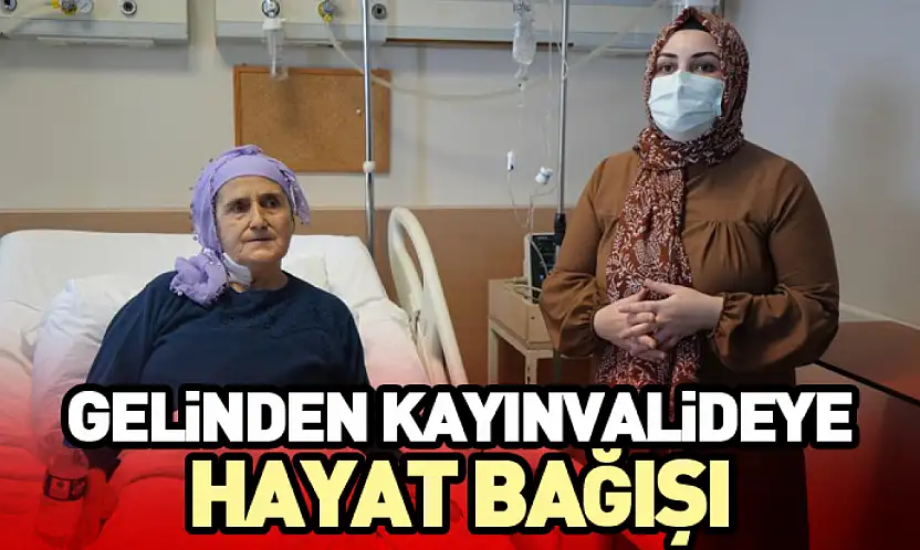 Gelinden Kayınvalideye Hayat Bağışı