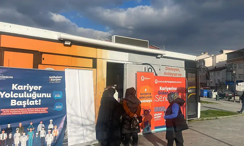 İstihdam ve Kariyer Merkezi mobil aracı hizmet verdi