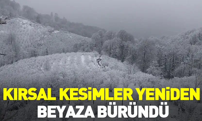 Kırsal Kesimler Yeniden Beyaza Büründü