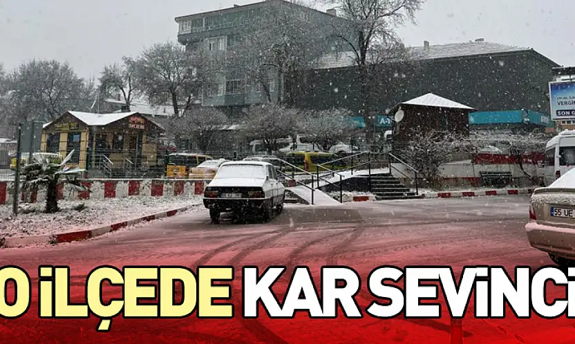 O İlçede Kar Sevinci
