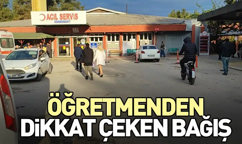 Öğretmenden Dikkat Çeken Bağış