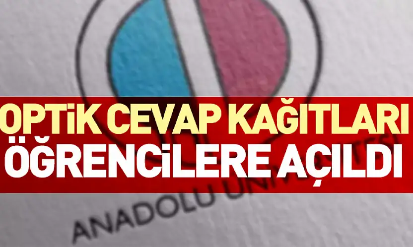 Optik Cevap Kağıtları Öğrencilere Açıldı