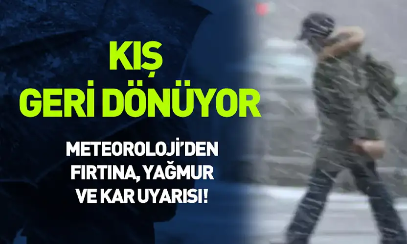 Samsun'a kış geri dönüyor: Fırtına, yağmur ve kar uyarısı!