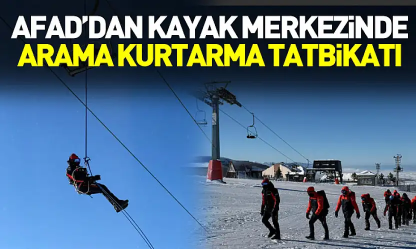 Samsun AFAD'dan kayak merkezinde arama kurtarma tatbikatı
