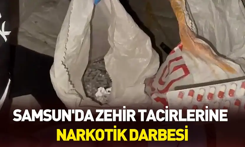Samsun'da 36 bin 600 adet uyuşturucu hap ele geçirildi