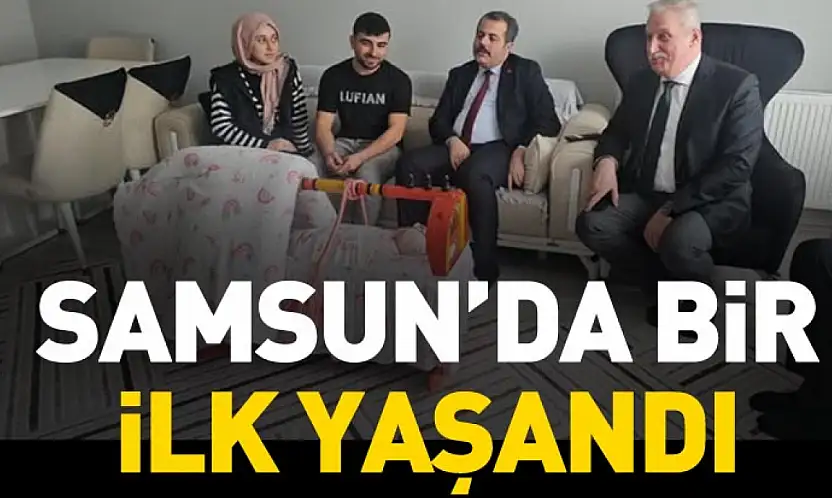 Samsun'da aile ve gençlik fonu kapsamında ilk bebek dünyaya geldi