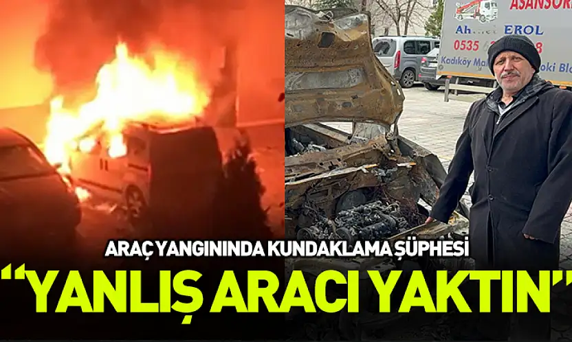 Samsun'da araç yangınında kundaklama şüphesi
