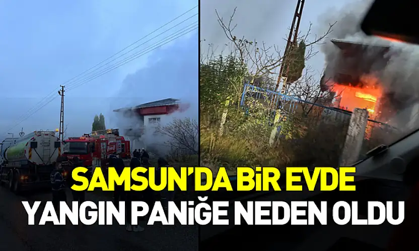 Tekkeköy'de ev yangını korkuttu