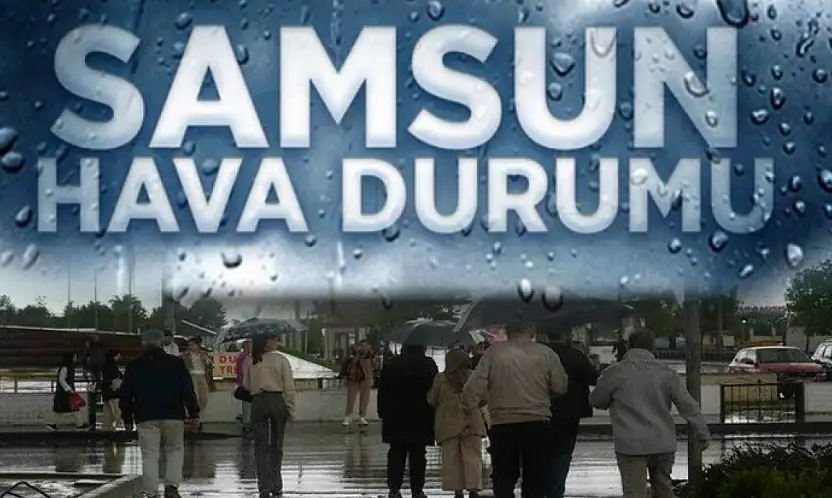 Samsun'u yağmur etkisi altına aldı