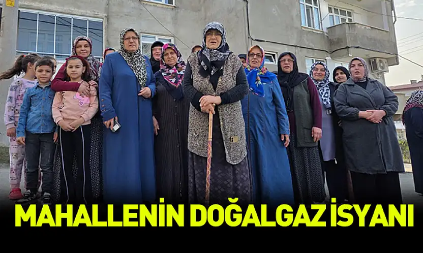 Samsun'da mahallenin doğalgaz isyanı