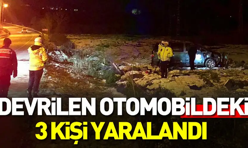 Samsun'da otomobil tarlaya devrildi: 3 yaralı