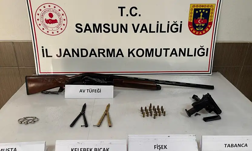 Samsun'da silah kaçakçılığı operasyonu