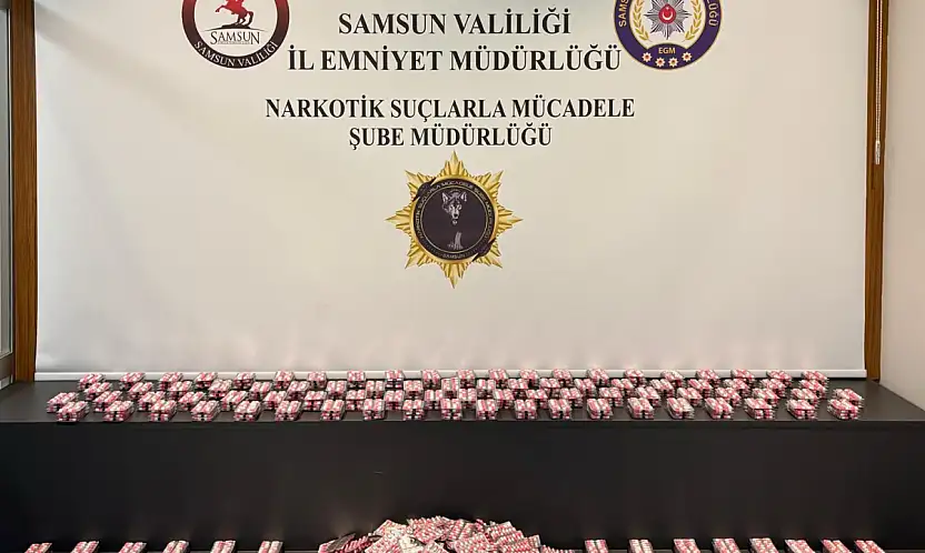 Samsun'da uyuşturucu operasyonu: 36 bin 600 sentetik hap ele geçirildi