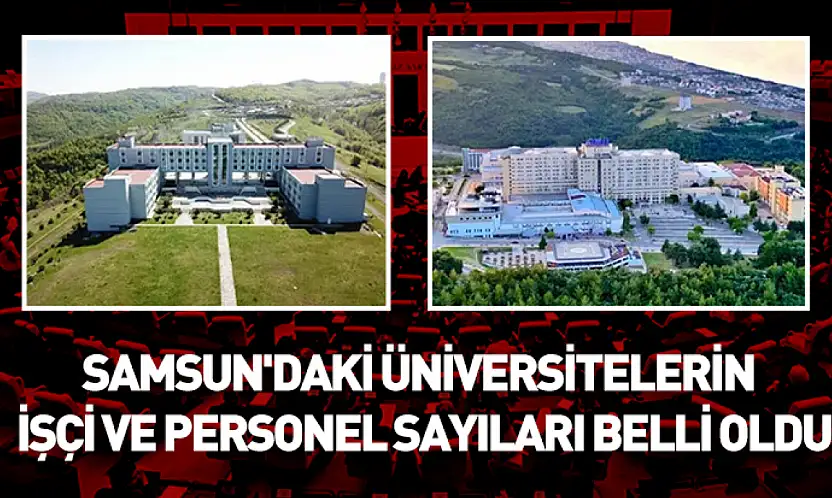 Samsun'daki üniversitelerin personel sayıları belli oldu
