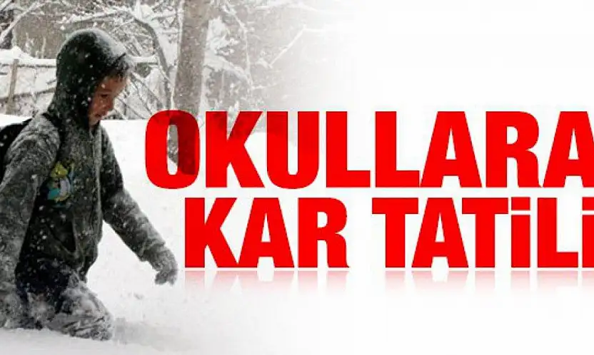 Samsun'un Bafra ilçesinde eğitime kar engeli