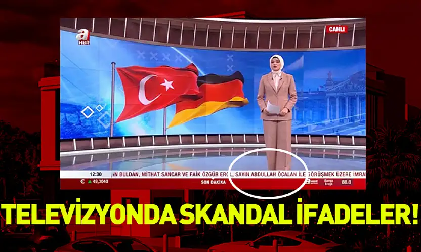 Televizyonda skandal ifadeler! Terör örgütü lideri Öcalan'ı Sayın Öcalan diye yazdılar