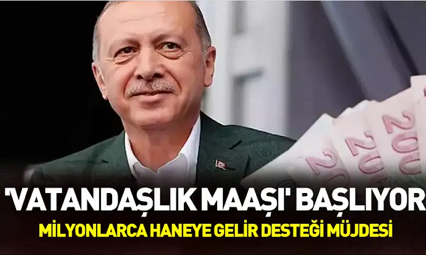 Vatandaşlık maaşı haziranda başlıyor