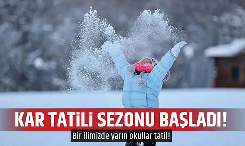 Zonguldak'ta olumsuz hava koşulları nedeniyle okullara 1 gün ara verildi